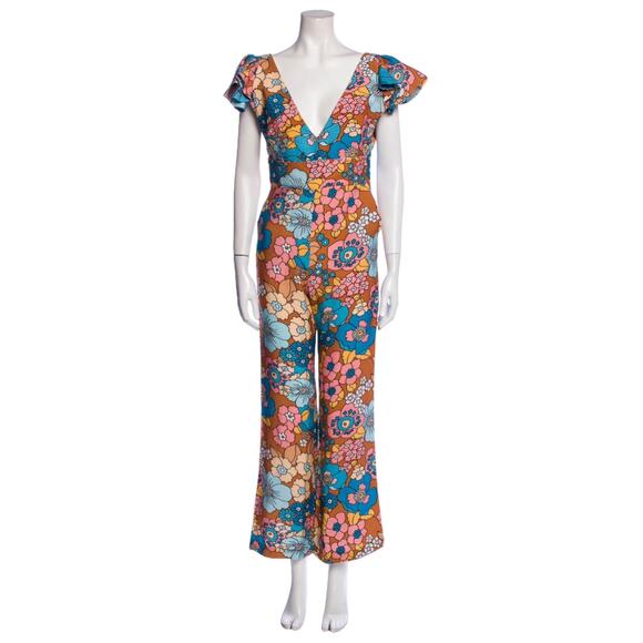 Dodo Bar Or Jenny Floral Jumpsuit - Flower Brown - Medium - Picture 15 of 16